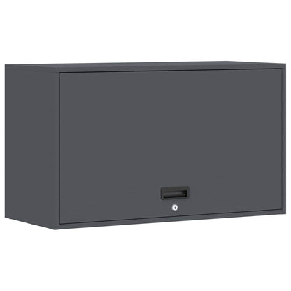 Wall Cabinet for Garage with Gas-lift Door Anthracite
