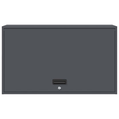 Wall Cabinet for Garage with Gas-lift Door Anthracite