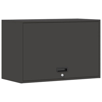 Wall Cabinet for Garage with Gas-lift Door Black