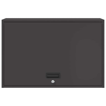 Wall Cabinet for Garage with Gas-lift Door Black