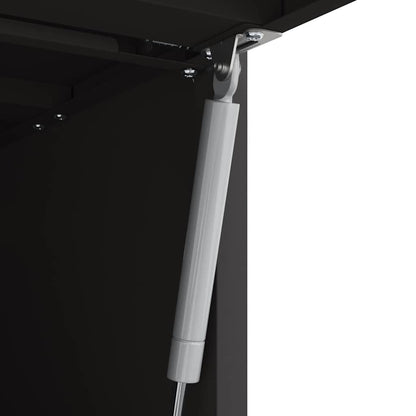 Wall Cabinet for Garage with Gas-lift Door Black