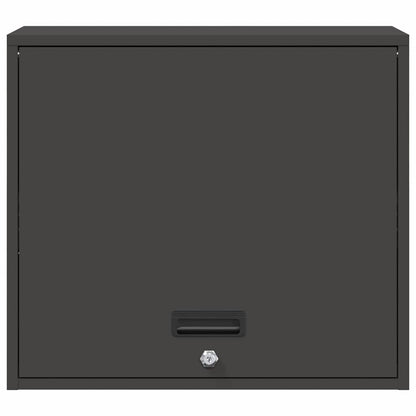 Wall Cabinet for Garage with Gas-lift Door Black