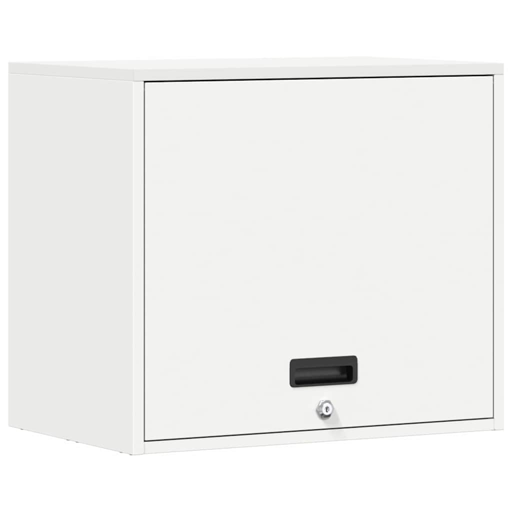 Wall Cabinet for Garage with Gas-lift Door White