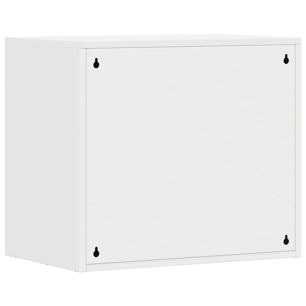 Wall Cabinet for Garage with Gas-lift Door White