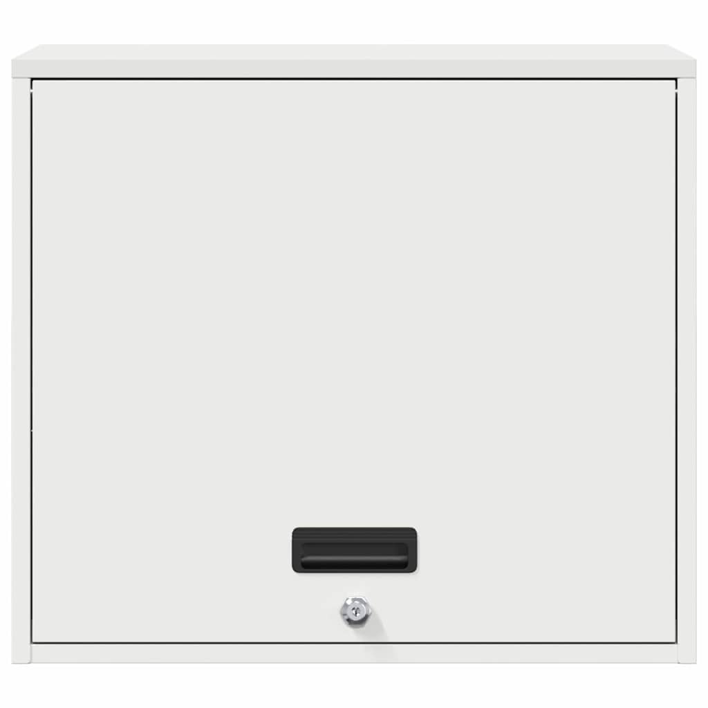 Wall Cabinet for Garage with Gas-lift Door White