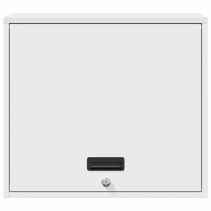 Wall Cabinet for Garage with Gas-lift Door White