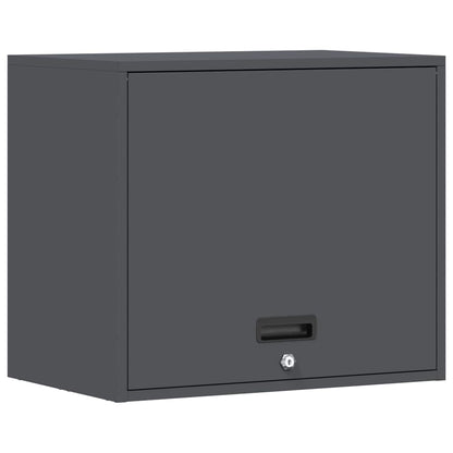 Wall Cabinet for Garage with Gas-lift Door Anthracite