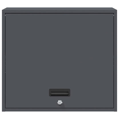 Wall Cabinet for Garage with Gas-lift Door Anthracite