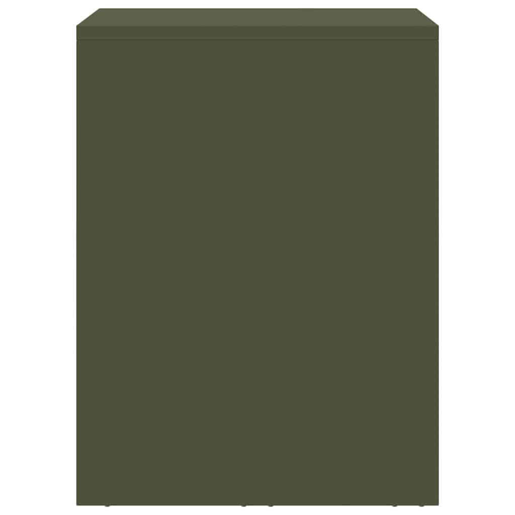 Wall Cabinet for Garage with Gas-lift Door Olive green