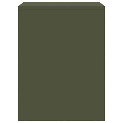 Wall Cabinet for Garage with Gas-lift Door Olive green