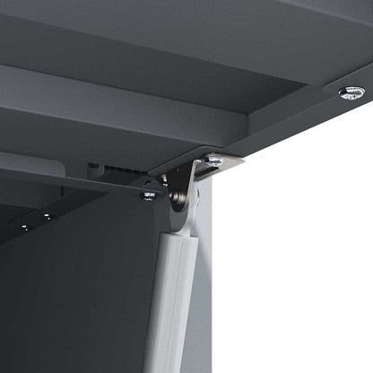 Wall Cabinet for Garage with Gas-lift Door Anthracite