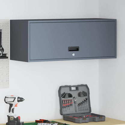Wall Cabinet for Garage with Gas-lift Door Anthracite