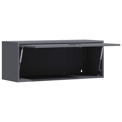 Wall Cabinet for Garage with Gas-lift Door Anthracite
