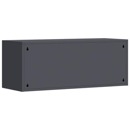 Wall Cabinet for Garage with Gas-lift Door Anthracite