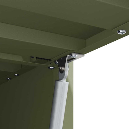 Wall Cabinet for Garage with Gas-lift Door Olive green