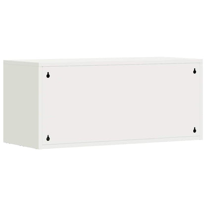Wall Cabinet for Garage with Gas-lift Door White