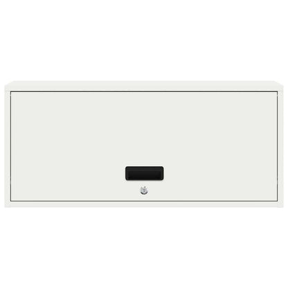 Wall Cabinet for Garage with Gas-lift Door White