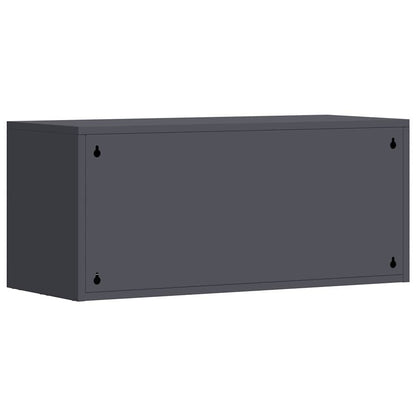 Wall Cabinet for Garage with Gas-lift Door Anthracite