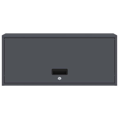 Wall Cabinet for Garage with Gas-lift Door Anthracite