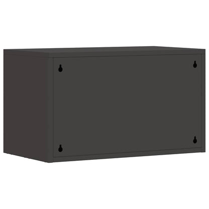 Wall Cabinet for Garage with Gas-lift Door Black