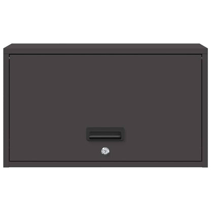 Wall Cabinet for Garage with Gas-lift Door Black