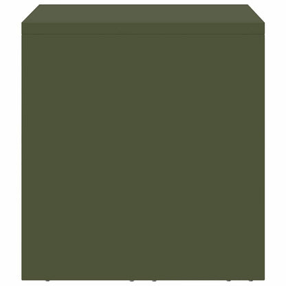 Wall Cabinet for Garage with Gas-lift Door Olive green