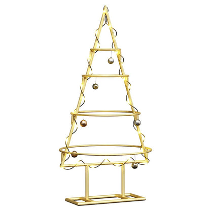 Metal Christmas Tree with Stand Gold 60 cm Powder-coated steel