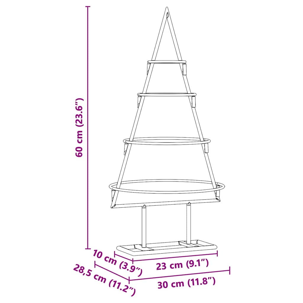 Metal Christmas Tree with Stand Gold 60 cm Powder-coated steel
