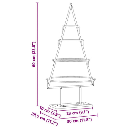 Metal Christmas Tree with Stand Gold 60 cm Powder-coated steel