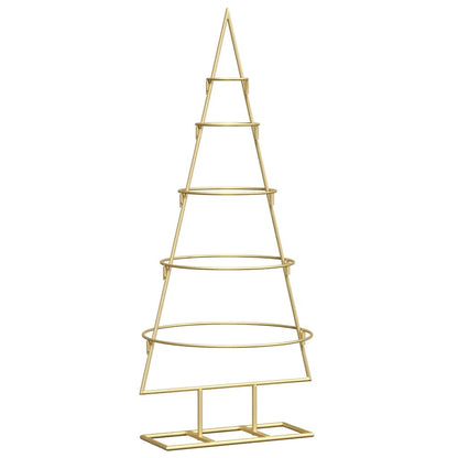 Metal Christmas Tree with Stand Gold 90 cm Powder-coated steel