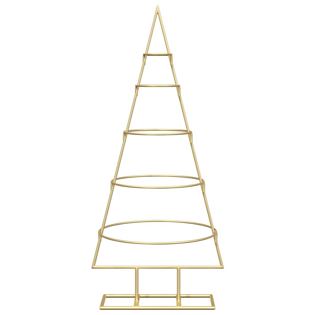 Metal Christmas Tree with Stand Gold 90 cm Powder-coated steel