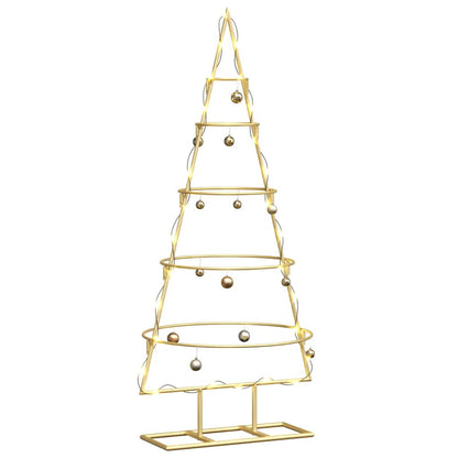 Metal Christmas Tree with Stand Gold 90 cm Powder-coated steel