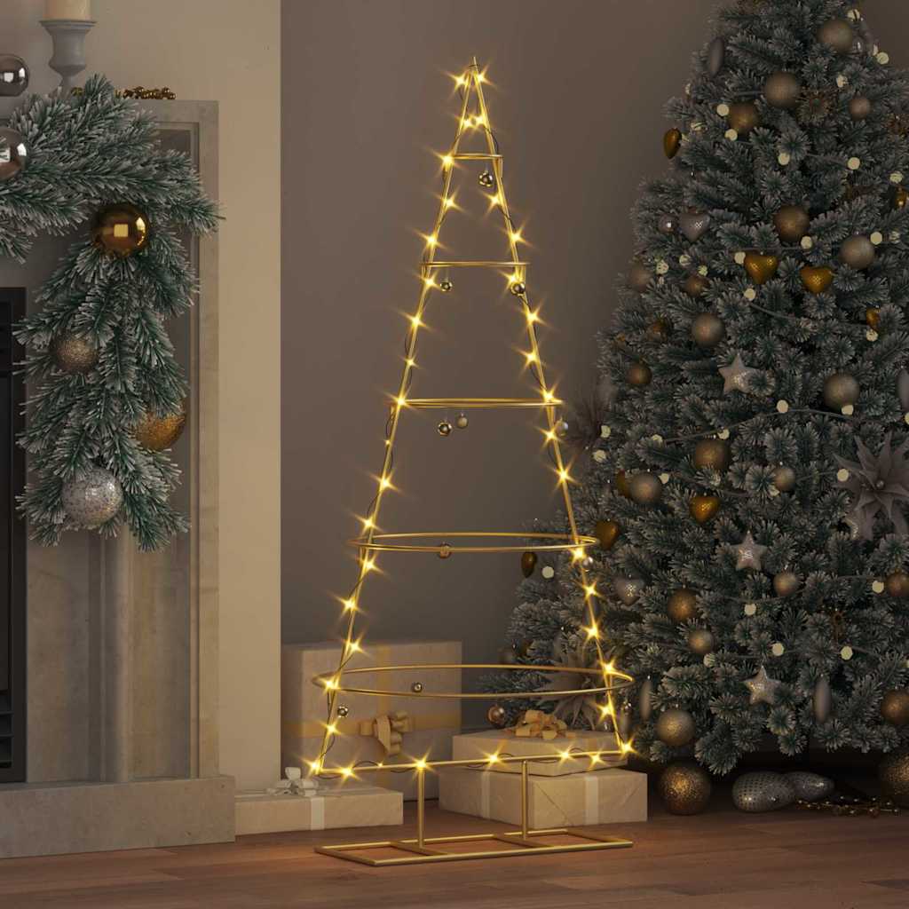 Metal Christmas Tree Gold 124.5 cm Powder-coated steel