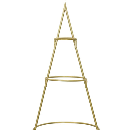 Metal Christmas Tree with Stand Gold 148 cm Powder-coated steel