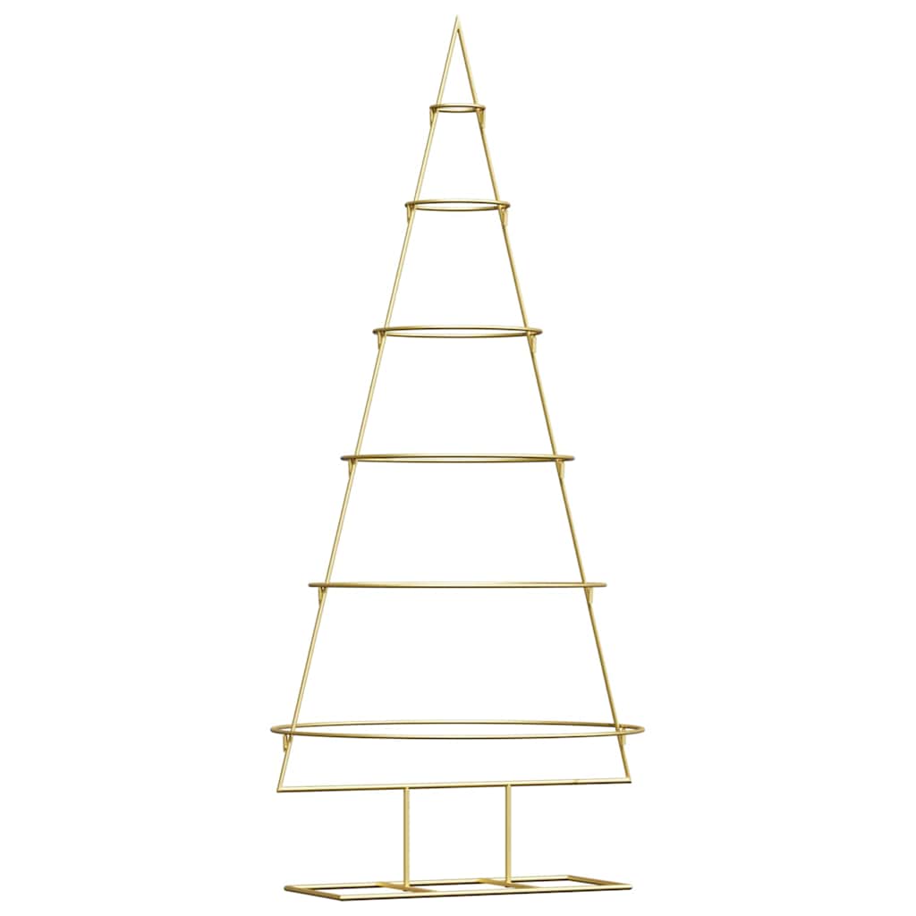 Metal Christmas Tree with Stand Gold 148 cm Powder-coated steel