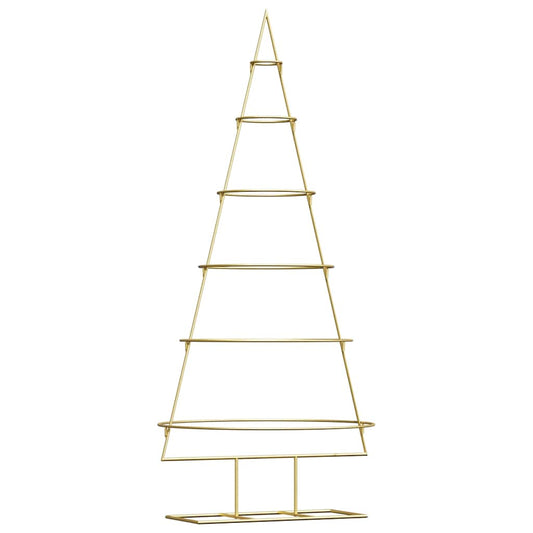 Metal Christmas Tree with Stand Gold 148 cm Powder-coated steel