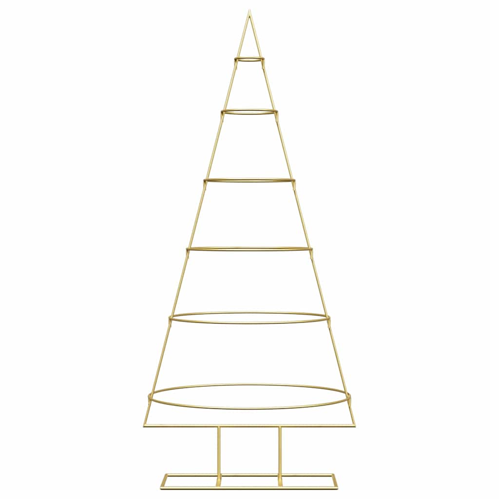 Metal Christmas Tree with Stand Gold 148 cm Powder-coated steel