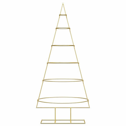 Metal Christmas Tree with Stand Gold 148 cm Powder-coated steel