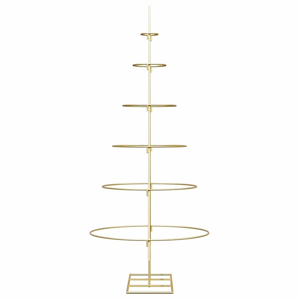 Metal Christmas Tree with Stand Gold 148 cm Powder-coated steel
