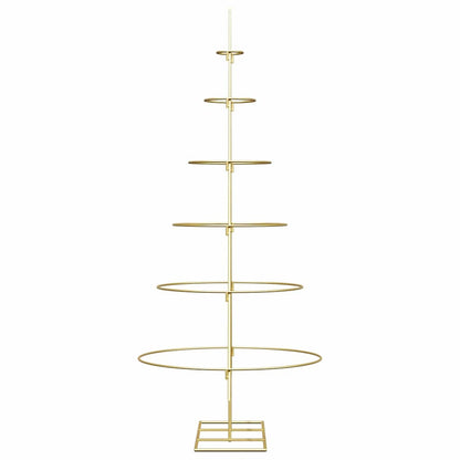 Metal Christmas Tree with Stand Gold 148 cm Powder-coated steel