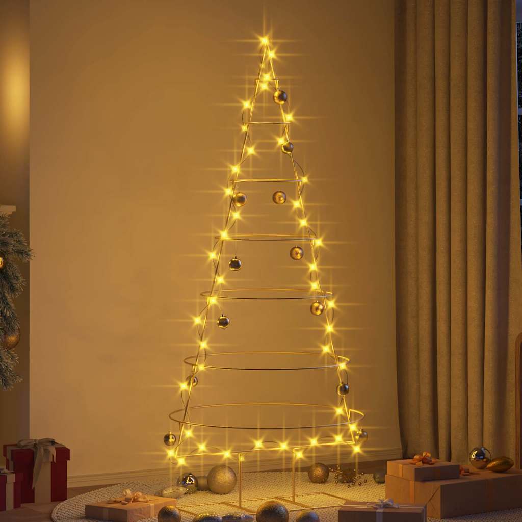 Metal Christmas Tree with Stand Gold 180 cm Powder-coated steel