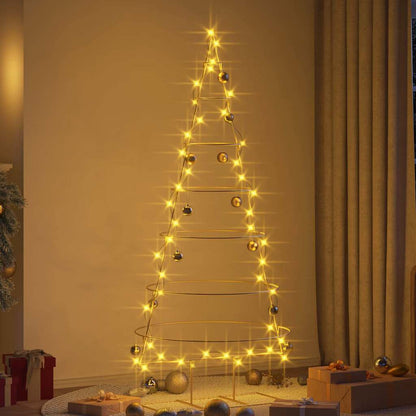 Metal Christmas Tree with Stand Gold 180 cm Powder-coated steel