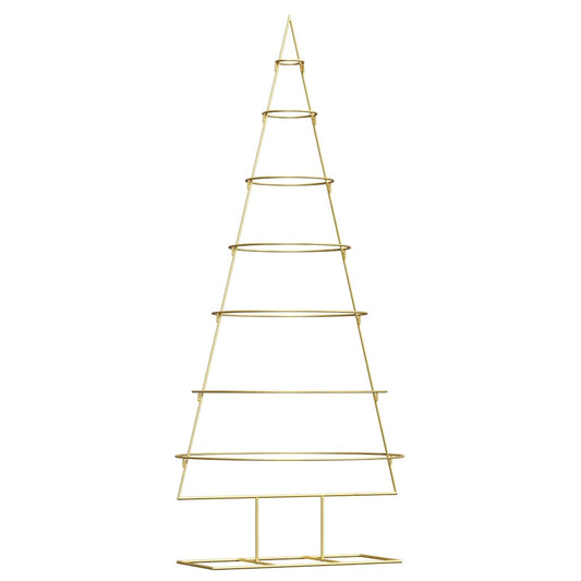 Metal Christmas Tree with Stand Gold 180 cm Powder-coated steel