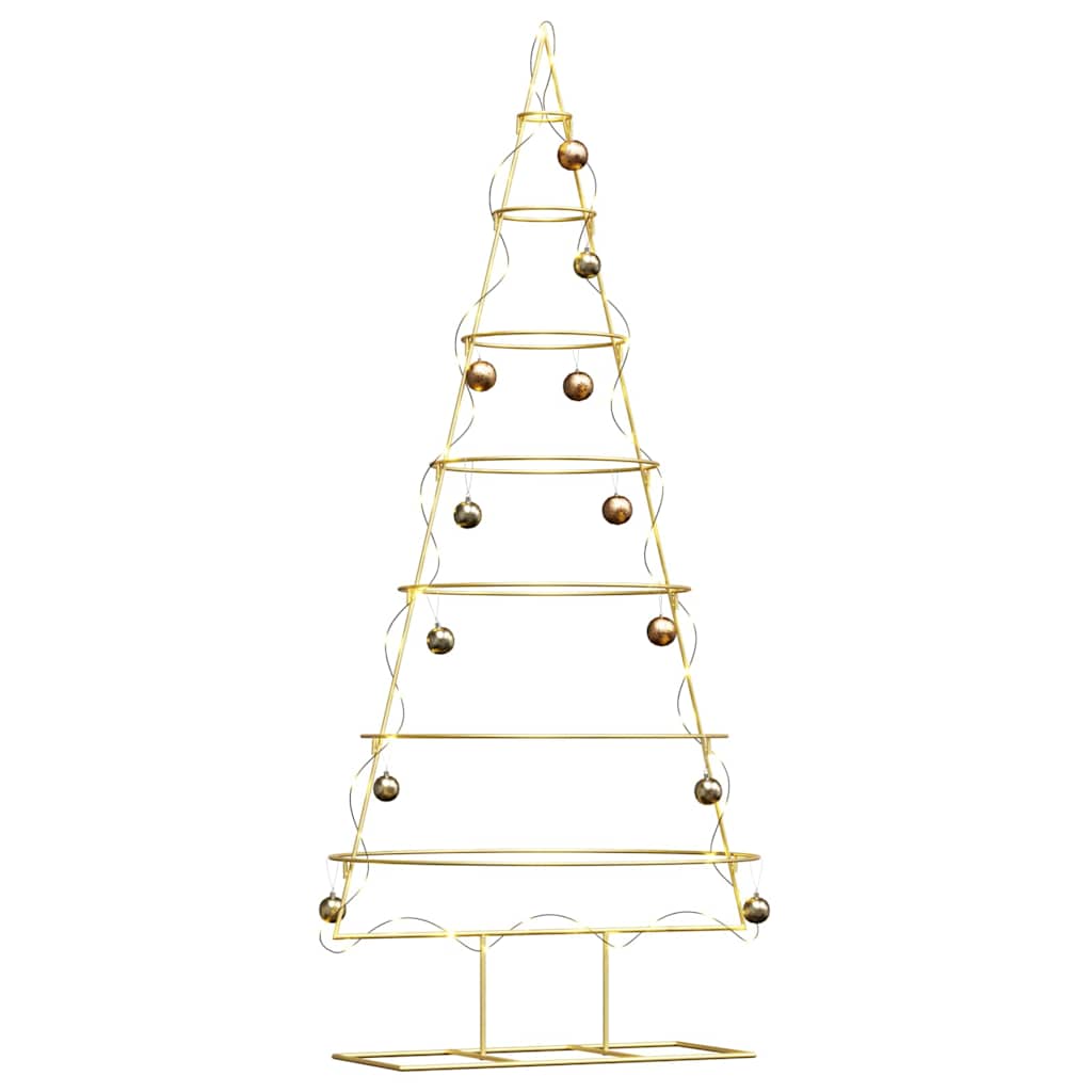 Metal Christmas Tree with Stand Gold 180 cm Powder-coated steel