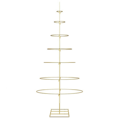 Metal Christmas Tree with Stand Gold 180 cm Powder-coated steel