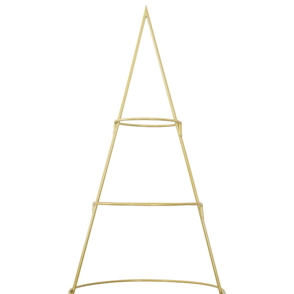 Metal Christmas Tree with Stand Gold 209 cm Powder-coated steel