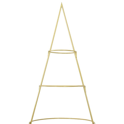 Metal Christmas Tree with Stand Gold 209 cm Powder-coated steel