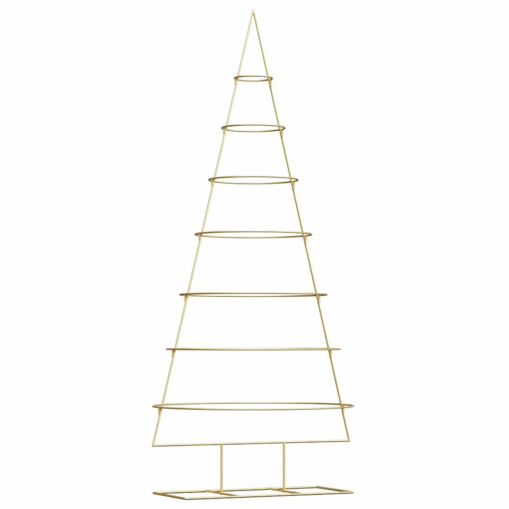Metal Christmas Tree with Stand Gold 209 cm Powder-coated steel