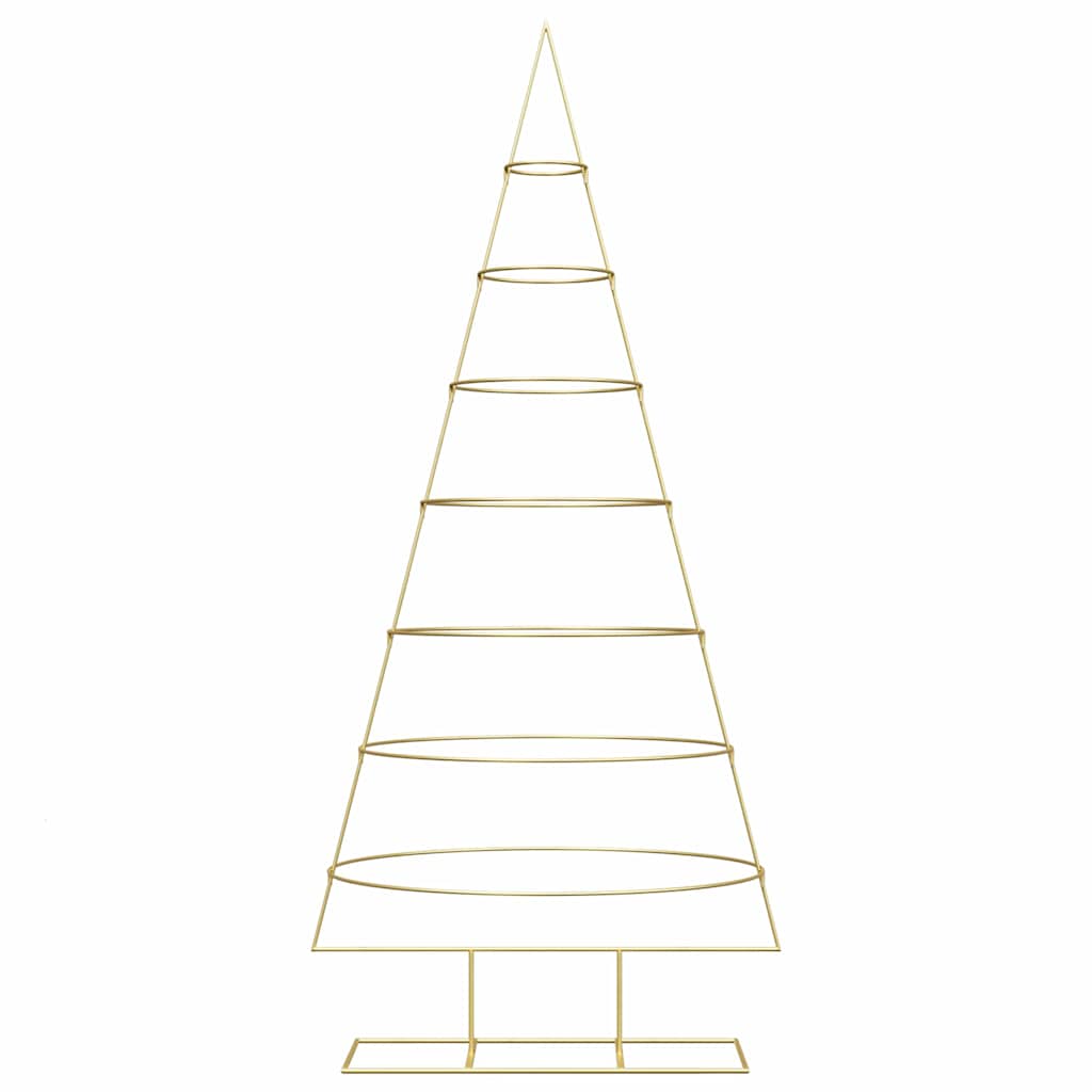 Metal Christmas Tree with Stand Gold 209 cm Powder-coated steel