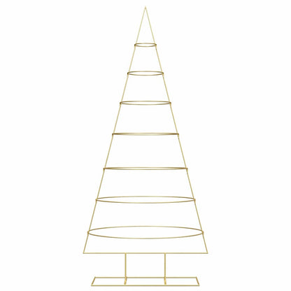 Metal Christmas Tree with Stand Gold 209 cm Powder-coated steel